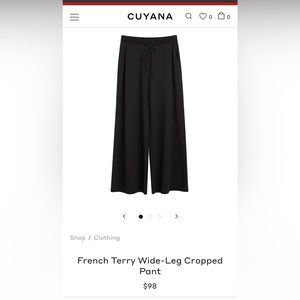 Cuyana French Wide-Leg Cropped Pant
